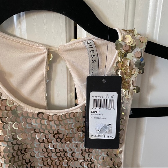 Guess sparkly gold party dress. Size XS. New. - Picture 2 of 6